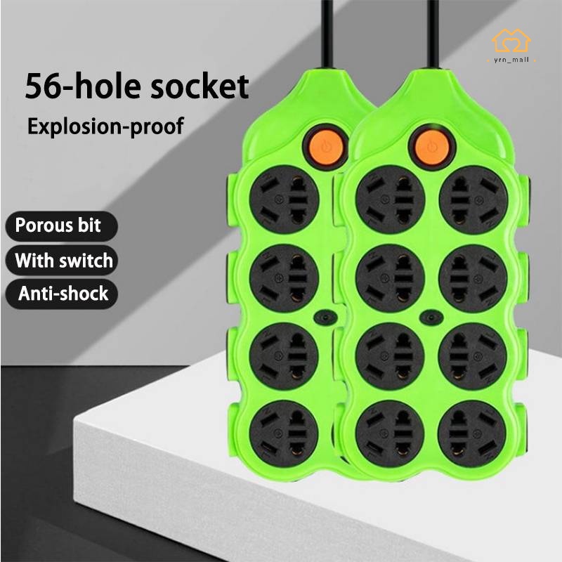 56hole Extension Cord Multifunction Socket with Switch Extension