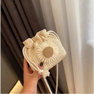2022 Fashion Summer Straw woven bag  crochet bag woven bag shoulder bag tote bag for women straw rattan bag