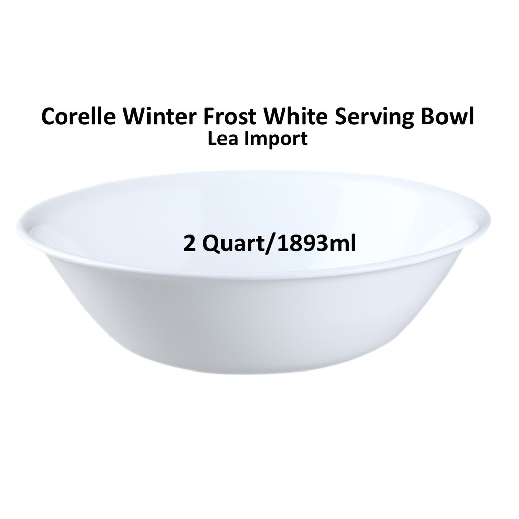 Corelle Winter Frost White Serving Bowl 2 Quart Shopee Philippines