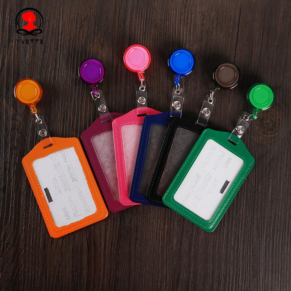 Worker Tag No Zipper Office Supplies Protective Shell Badge Case ID Card Holder 