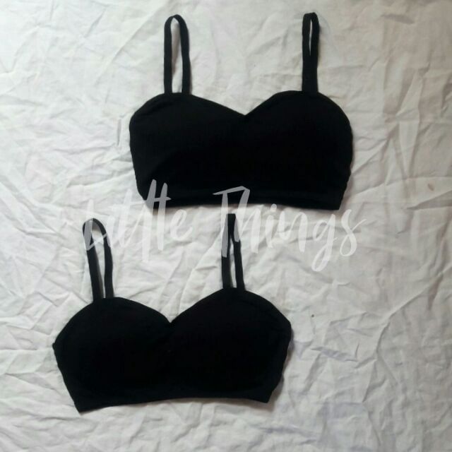 simple black bralette