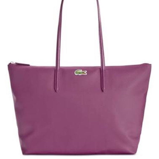 lacoste purple bag