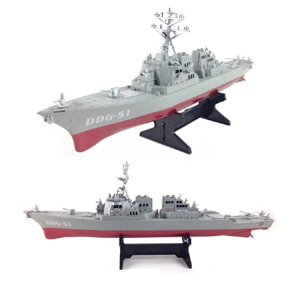 DDG51 Navy Guided Missile Destroyer Ship Model Static Toys Shopee