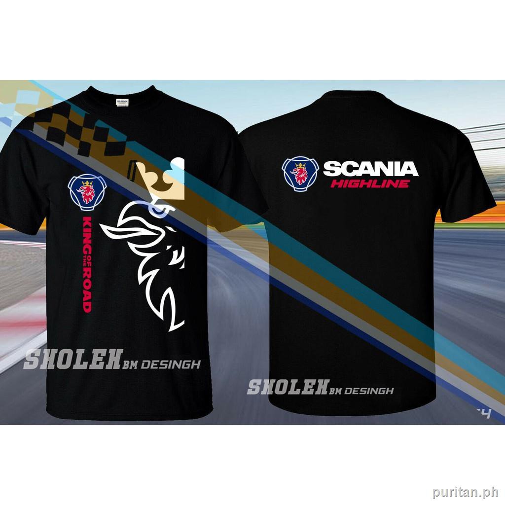 Gi M New Limited Saab Scania Highline King Of Road Car Truck Men T Shirt Gildan Birthday Gift Lazada