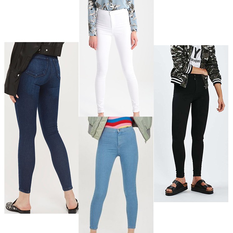 high waisted women's jeans topshop