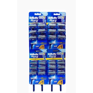 Gillette II razor Plus Blue Men Razor Blade Shaving 1pad (24PCS)
