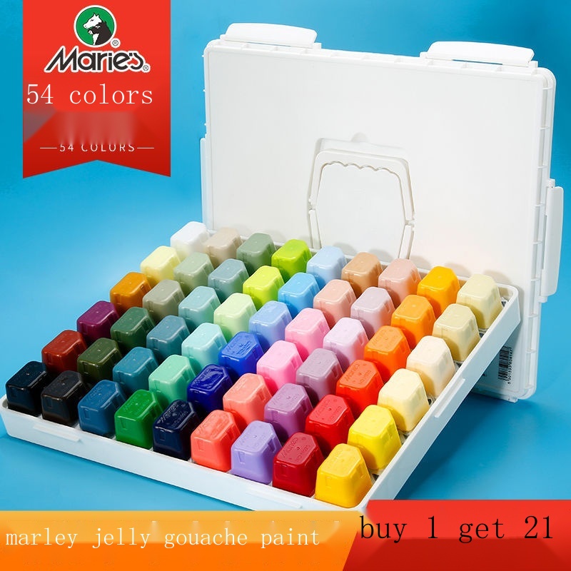 Marley Jelly Gouache Paint Set Children Students Beginners Painting Set