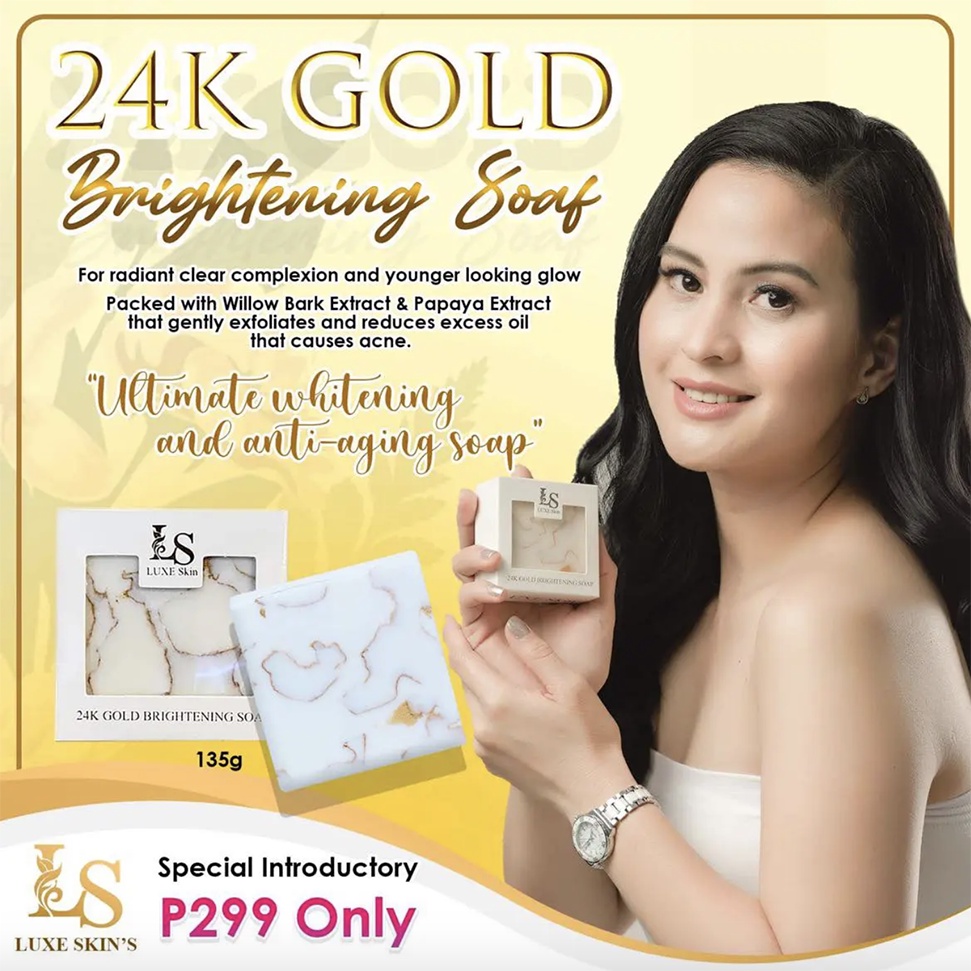24K Gold Brightening Soap by Anna Magkawas Shopee Philippines