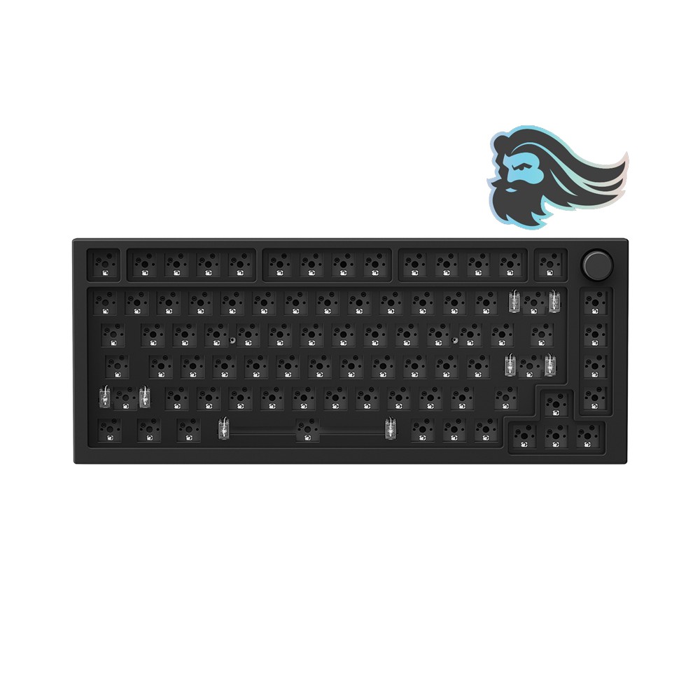 GLORIOUS GMMK PRO BLACK SLATE + GPBT PASTEL KEYCAPS PREBUILT WITH