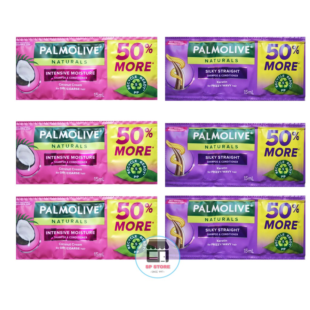 Palmolive Shampoo Trio Pack (Pink, Violet) 15ml Shopee Philippines