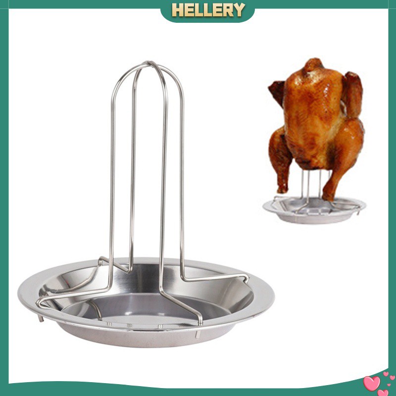 [HELLERY] Chicken Roaster Stand Stainless Steel Barbecue Grill Great Gifts
