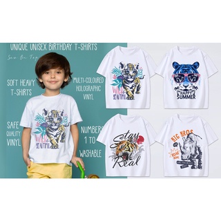 2022 New Summer Top Baby Clothes Tshirt For Kids Boy Girl Tops Animal Print Short-Sleeved T-Shirt For 1-10 Years Old #1
