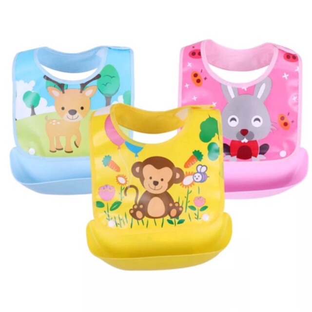 Foldable Baby Bibs With Food Catcher 