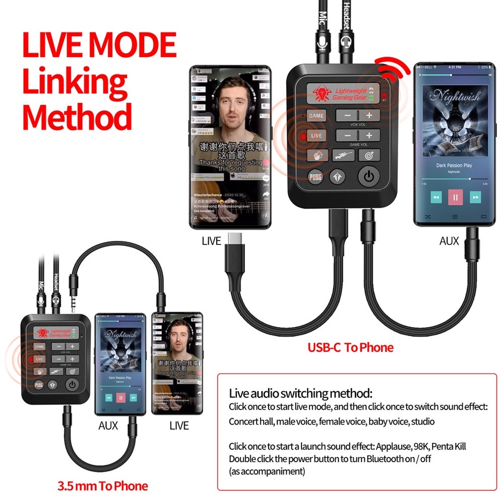 PLEXTONE Gs6 Sound Card Game Live Sound Card Pubg Lol Sound Enhancer For  Gaming And Livestream | Shopee Philippines