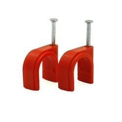 Pvc Clamp orange electrical water line 1/2 3/4 1 with nail heavy duty ...