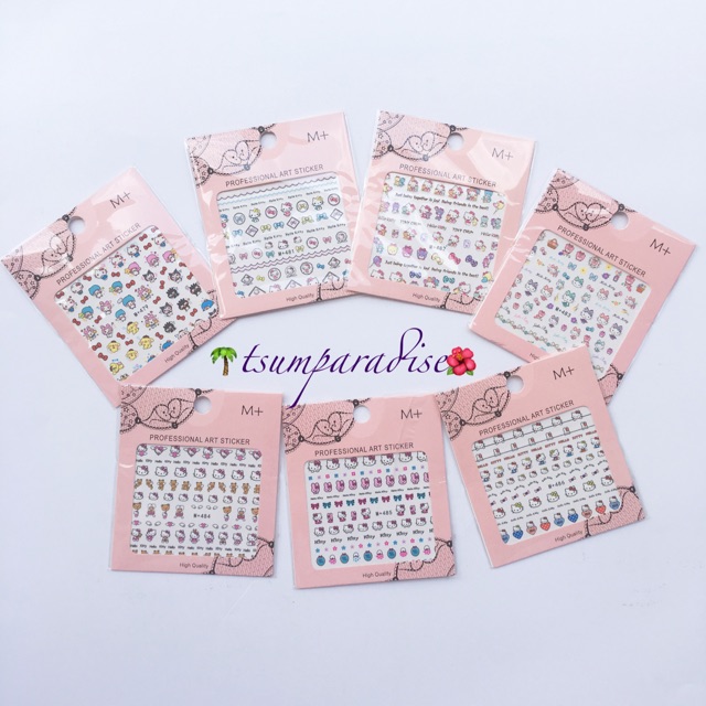 Sanrio Hello Kitty Little Twin Stars Pompompurin Nail Tattoo Shopee Philippines