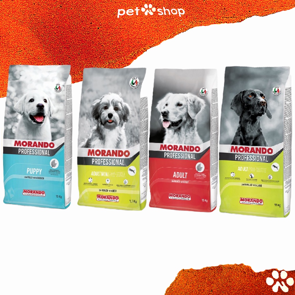 MORANDO PROFESSIONAL DRY DOG FOOD FOR PUPPY AND ADULT 15kg Shopee
