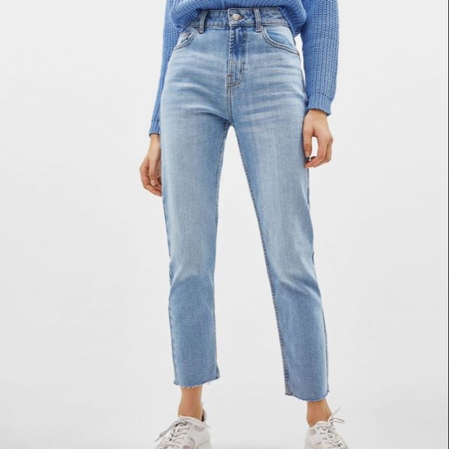 bershka cropped jeans