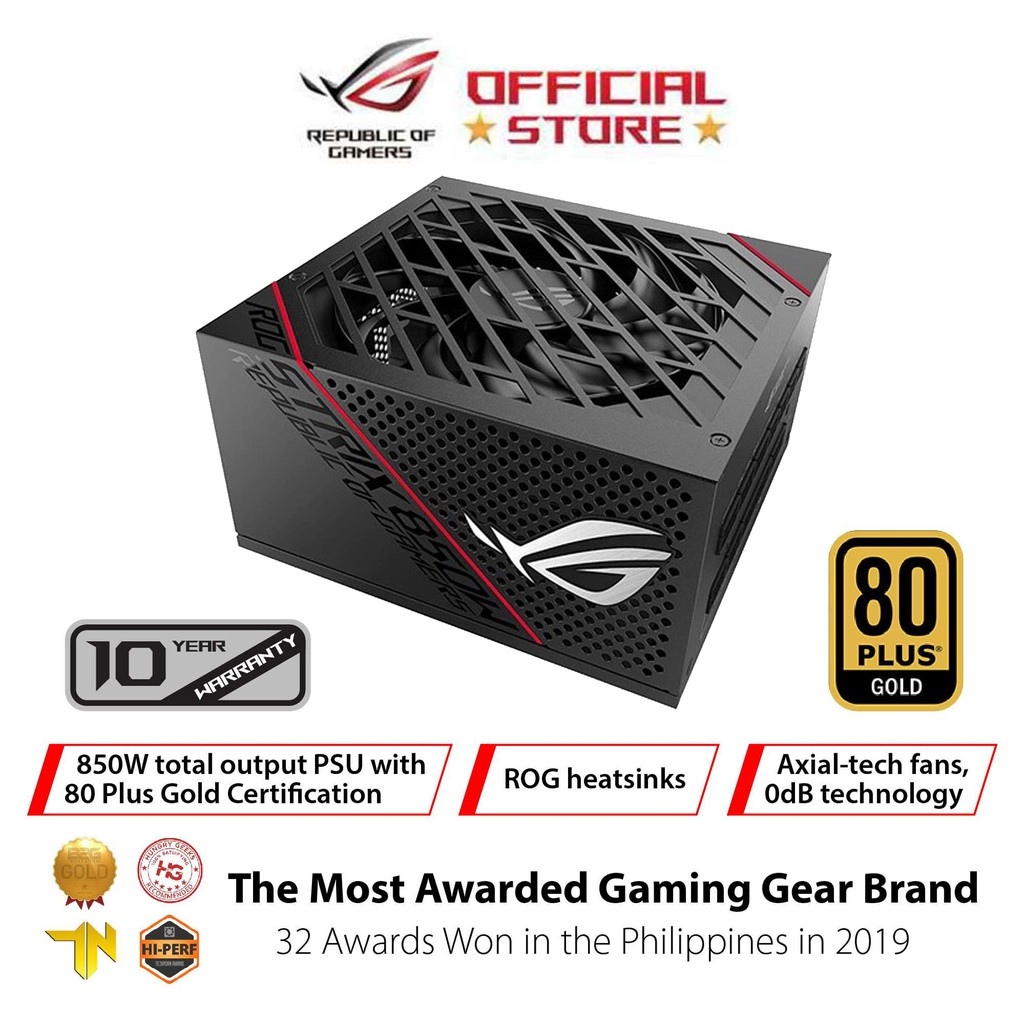 Asus ROG Strix 850W Power Supply with 80 PLUS Gold certification / ROG