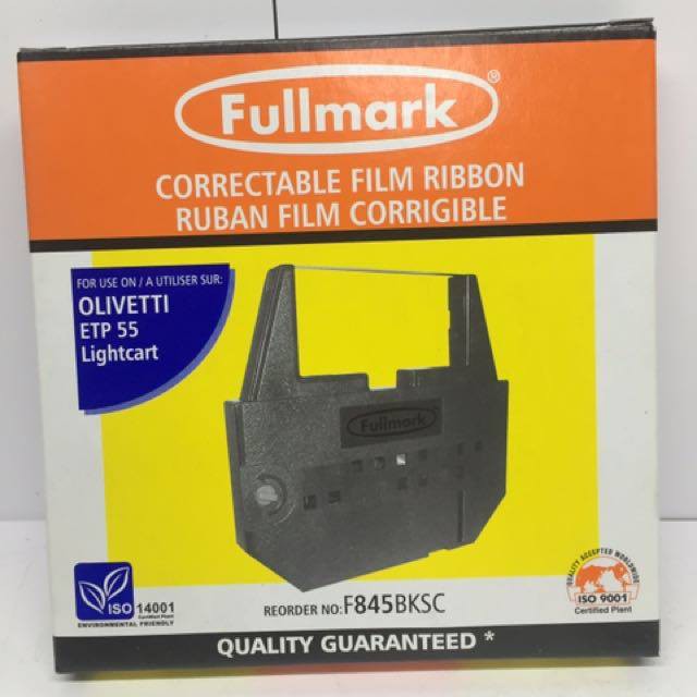 Fullmark Correctable Film Ribbon F845BKSC Olivetti ETP55 Lightcart ...