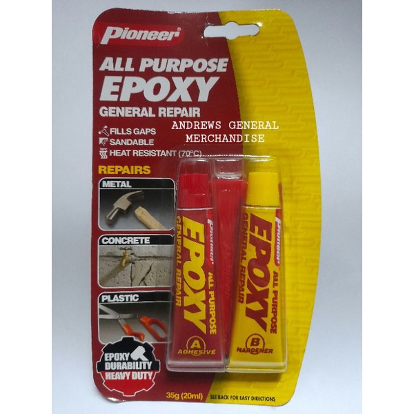 PIONEER ALL PURPOSE EPOXY 35g ( 20ml ) | Shopee Philippines