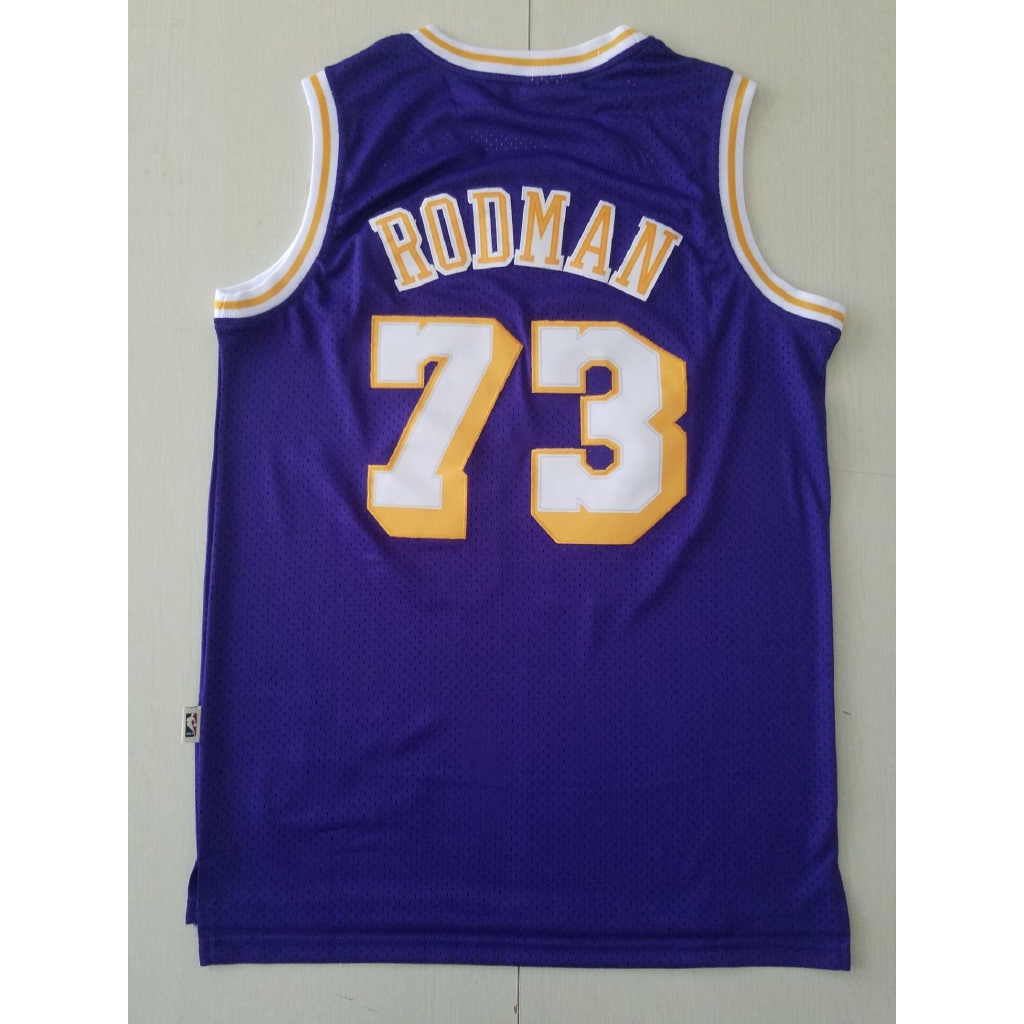 Dennis Rodman Los Angeles Lakers #73 Swingman Jersey Purple 