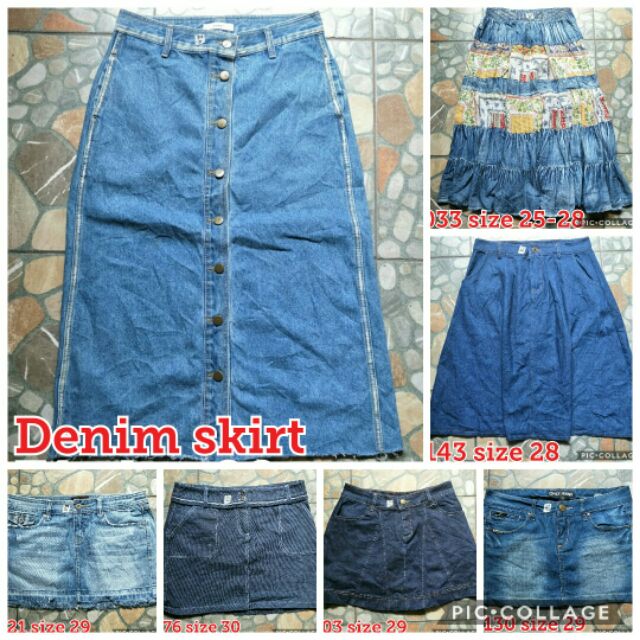 jeans and skirts