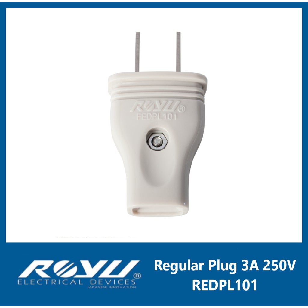 royu-regular-plug-3a-250v-redpl101-original-authentic-shopee-philippines