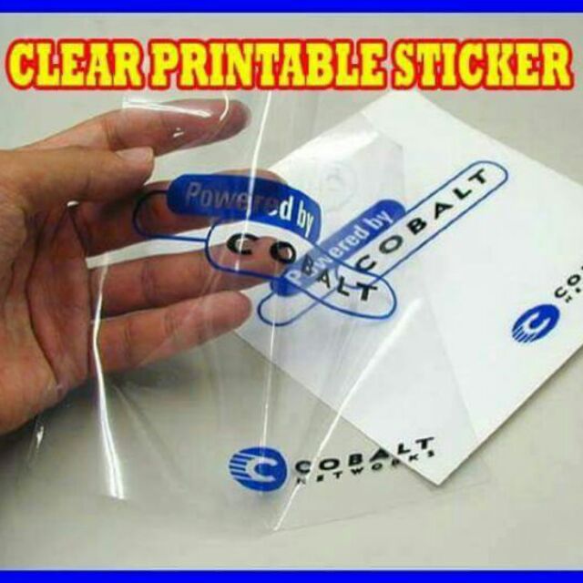 Transparent Vinyl Sticker Clear Printable Sticker Inkjet A4 