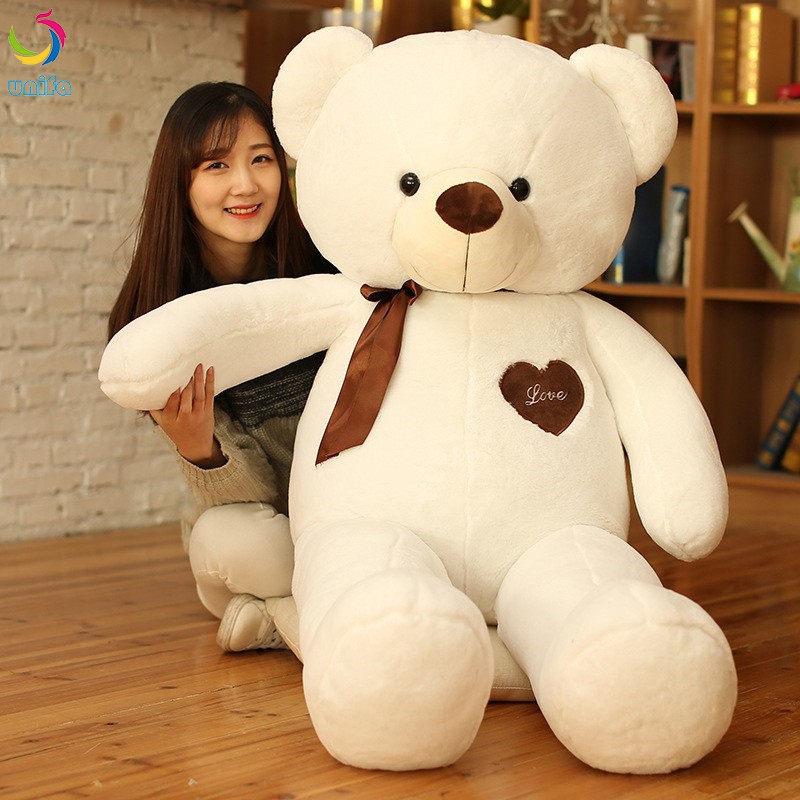 teddy bear human size unifaph Human Size Heart Teddy bear with ribbon ...