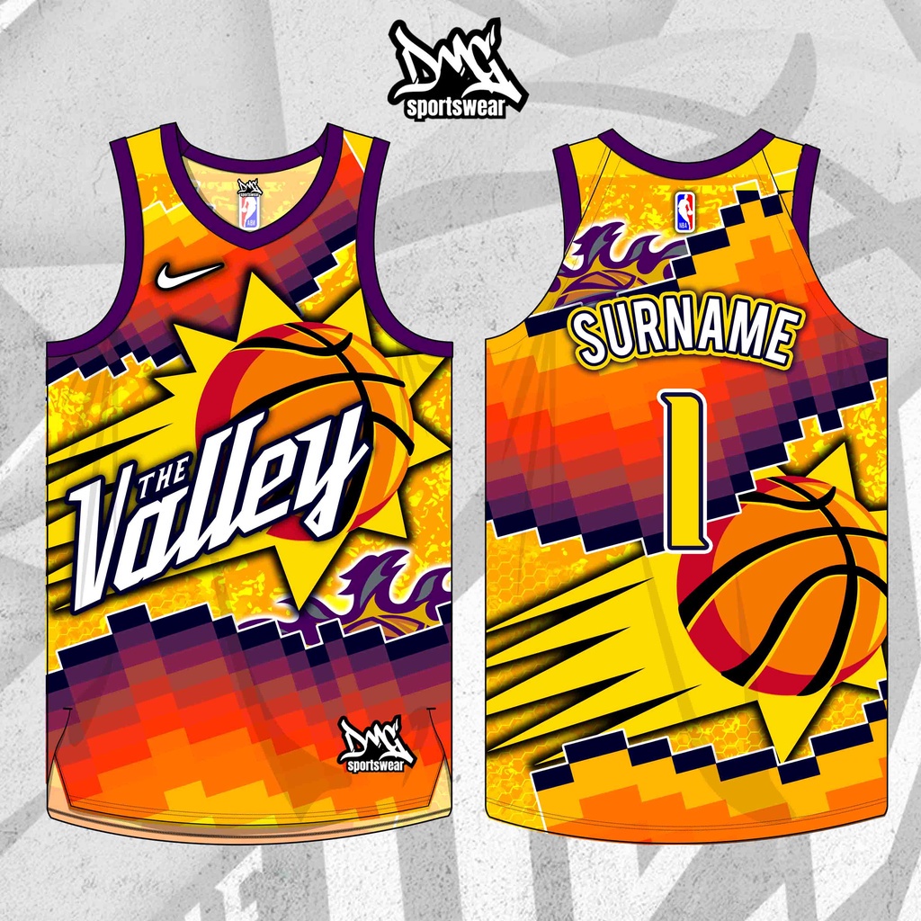 PBA Jersey Basketball The Valley Suns Artistic Concept Full Sublimation ...