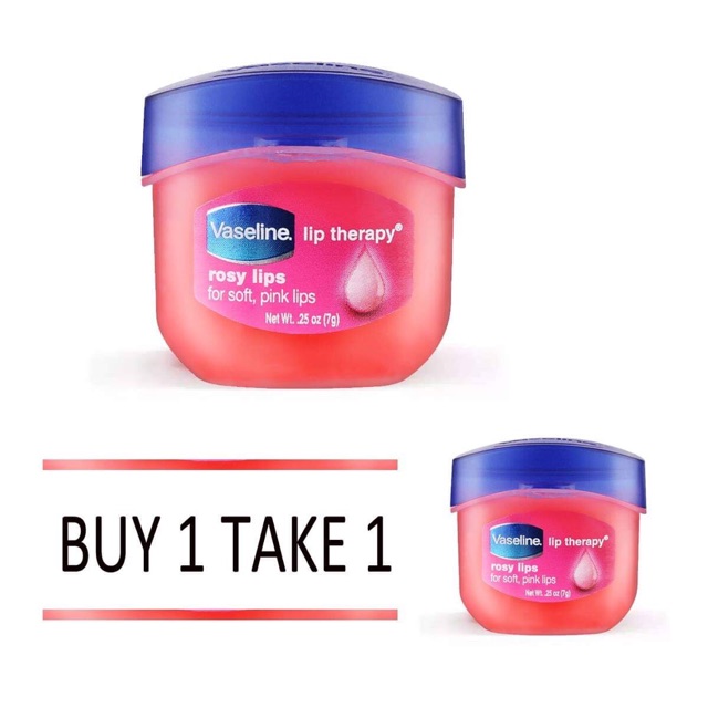 Buy 1 Take 1 Vaseline Lip Therapy Rosy Lips Mini Shopee Philippines