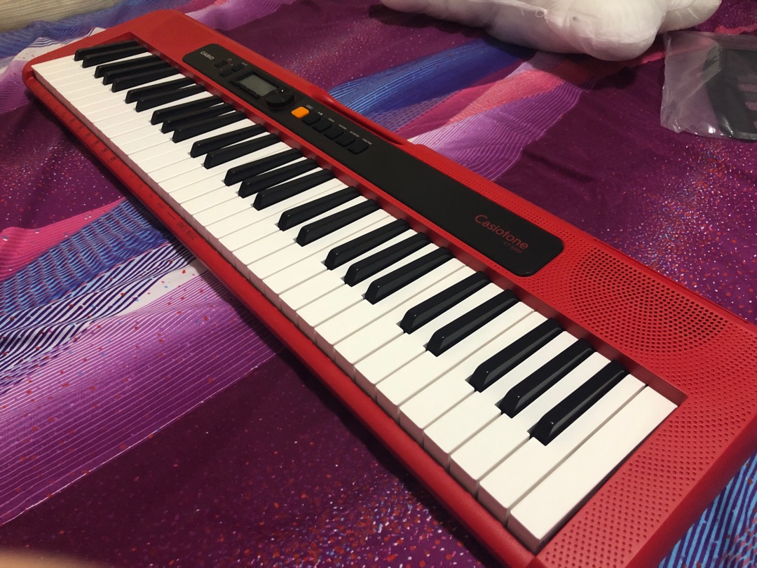 Casio CTS200RD 61 Keys Slim Keyboard (Red) includes Free Original