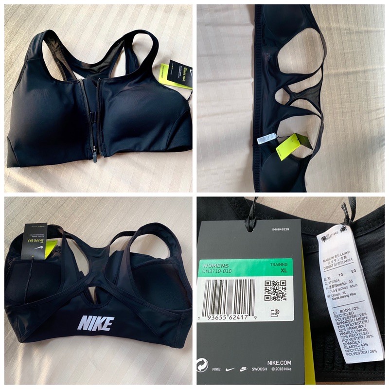 nike sports bra with zipper