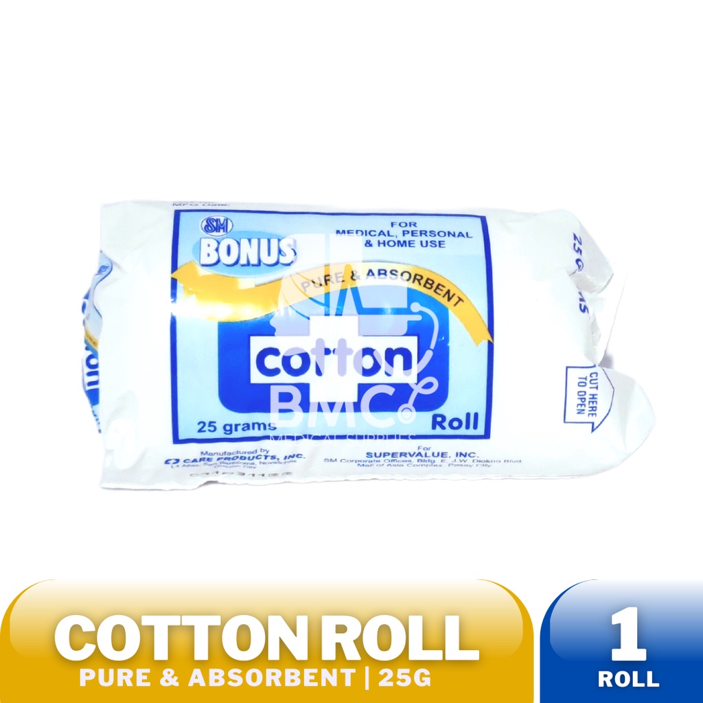 Cotton Roll (Pure & Absorbent) 25G Shopee Philippines