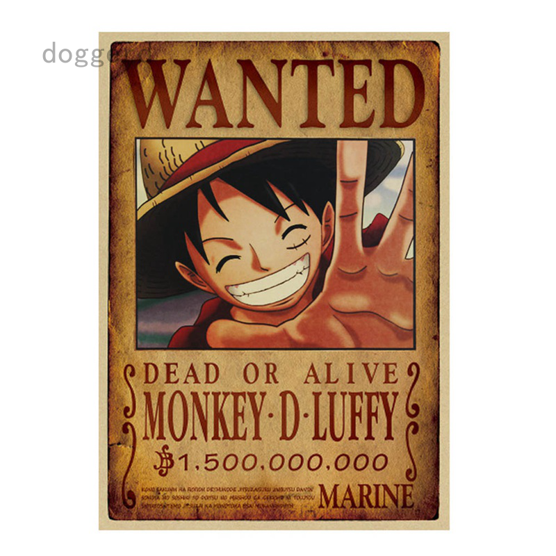 Set Of 24 Big Fun 28 5cm 19 5cm One Piece Wanted Posters New Edition Luffy 1 5 Billion Shopee Philippines