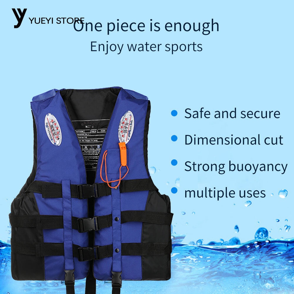 Life-Saving Jacket With Whistle Seat Belt Adjustable Buckle Reflective ...