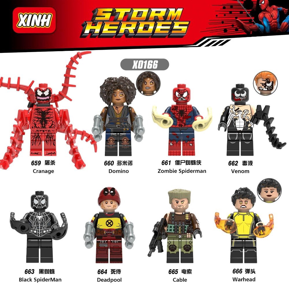 spiderman lego minifigures