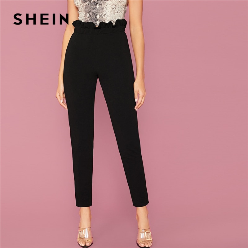 black trousers shein