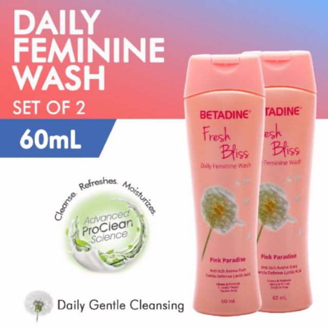 Betadine Fresh Bliss Daily Feminine Wash 60ml Shopee Philippines
