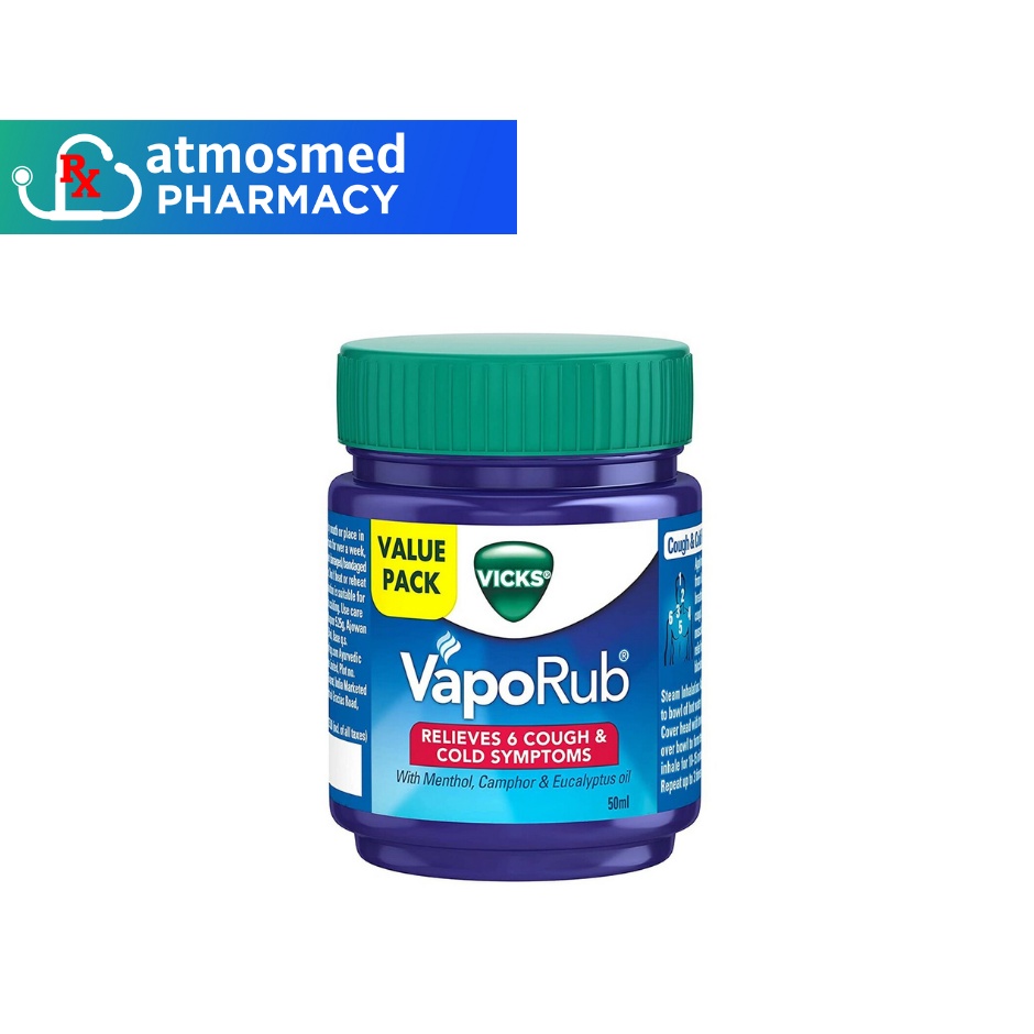Vicks Vaporub 50g for Pain Relief Shopee Philippines