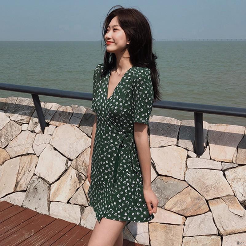 short sleeve a line dress