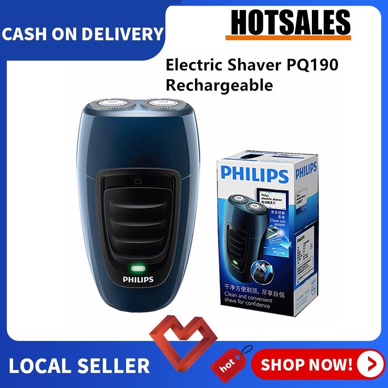 100 Original Philips Electric Shaver PQ190 Rechargeable With NiMH Battery For Men Shopee