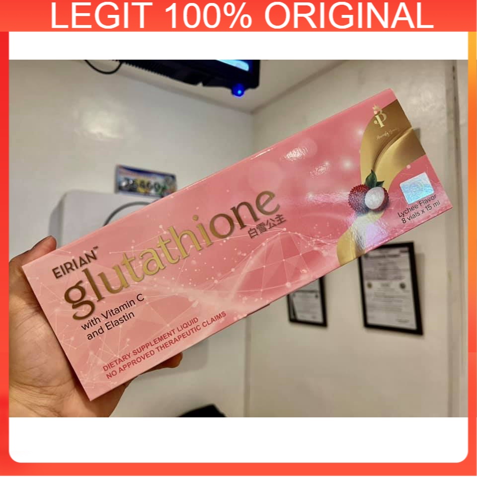 Legit - Eirian Glutathione Sublingual Drink 8 Vials Bottles Per Box 100 