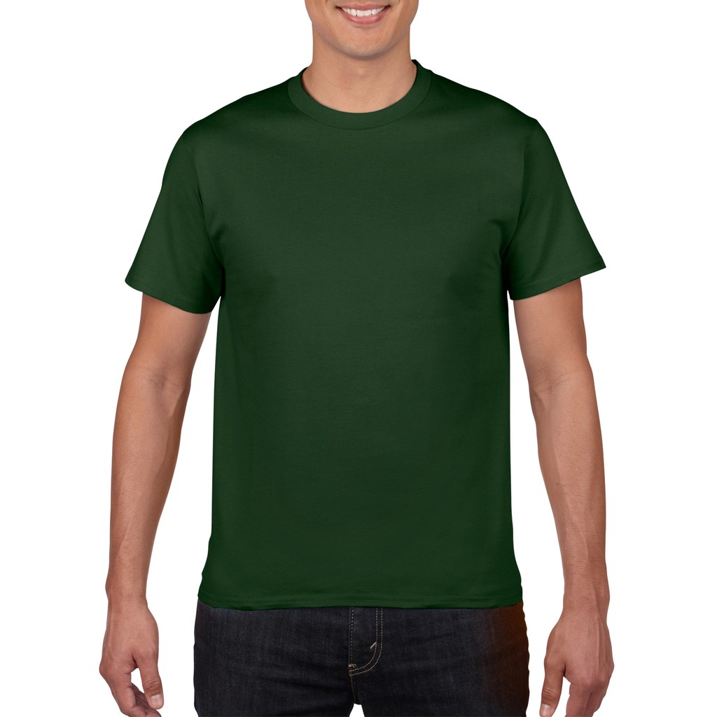 Gildan Premium Cotton Adult T-Shirt (Forest Green) | Shopee Philippines