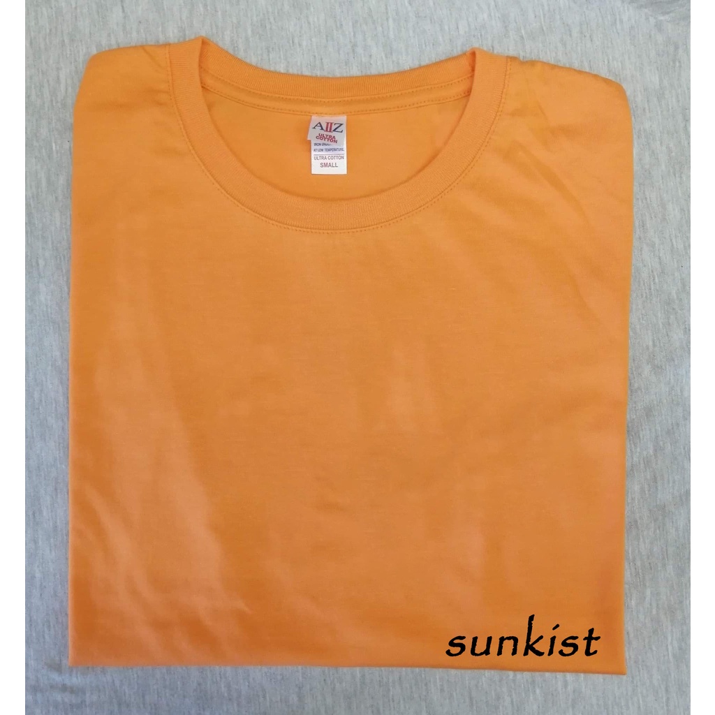 AIIZ /A2Z Ultra Cotton Plain Shirt UNISEX (SUNKIST) | Shopee Philippines