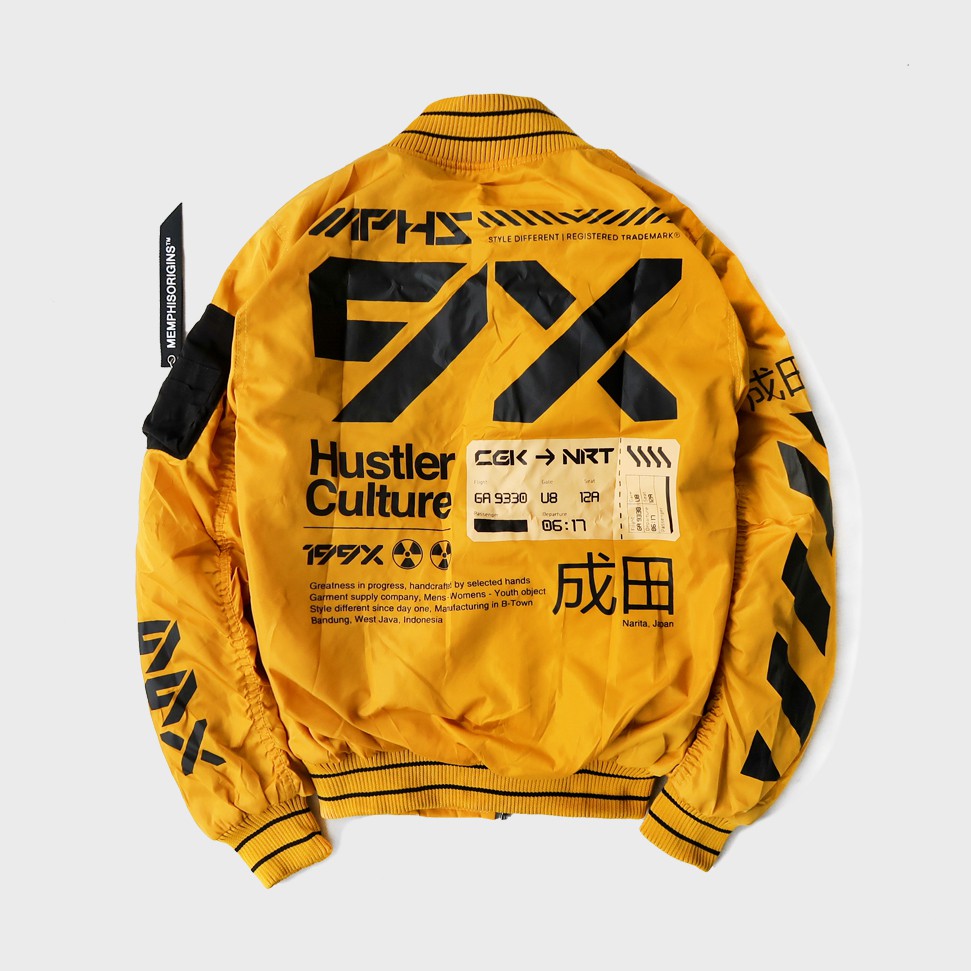 Technical BOMBER JACKET NARITA (mustard yellow) Shopee Philippines