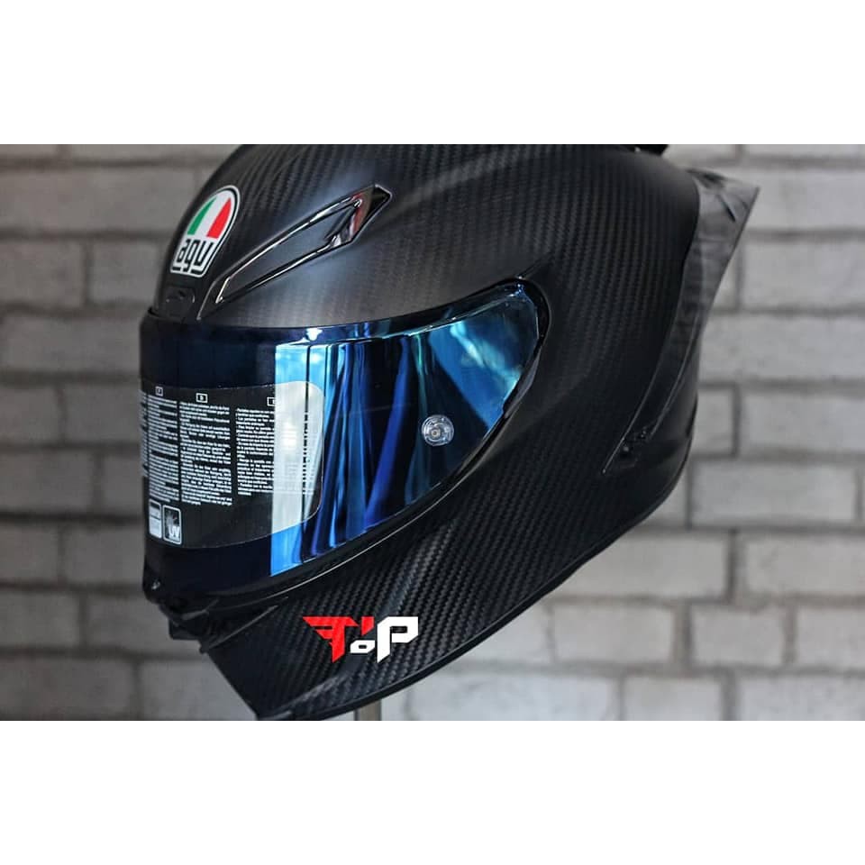 Agv Visor Race 3 Iridium Blue (helmet Glass) Shopee Philippines