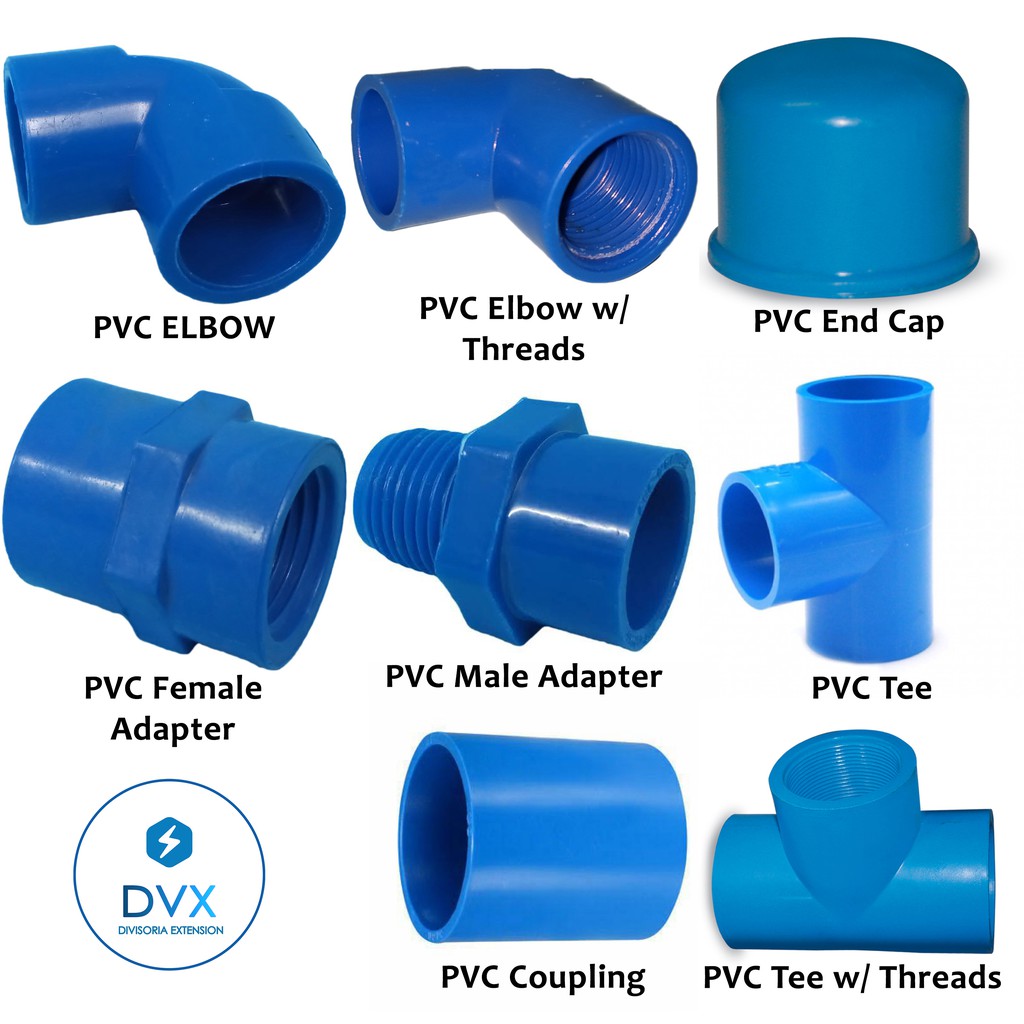 COD DVX 20mm PVC Pipe Extension Elbow with Threads Coupling Male