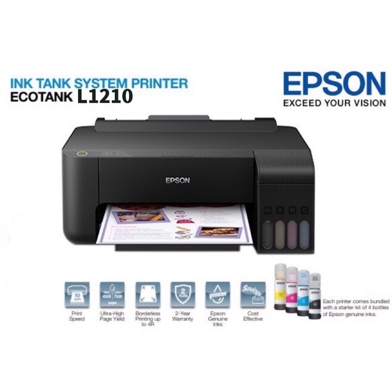 Epson Ecotank L1210 Ink Tank Printer Shopee Philippines 4824